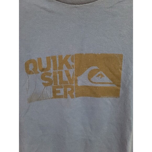 Vintage Early Y2K Quicksilver Blue Surf T-shirt - Picture 2 of 8